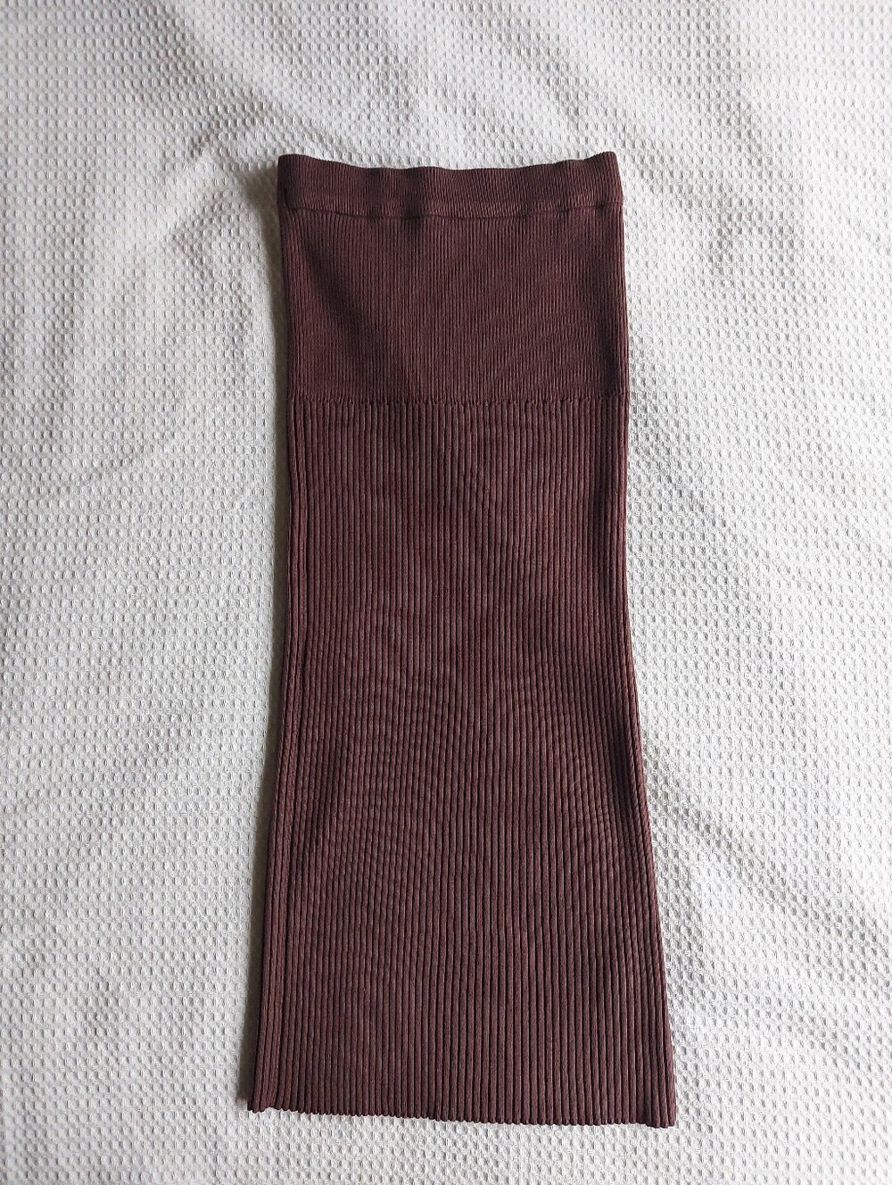 Dynamite Ribbed Knit Midi Skirt - Mauve